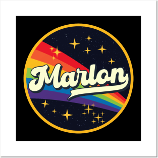 Marlon // Rainbow In Space Vintage Style Posters and Art